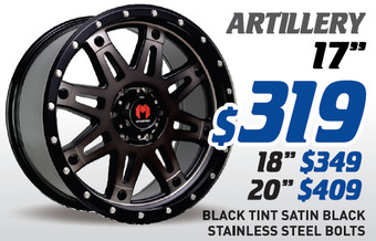 Bob Jane T-Marts 18" wheel - monster artillery offer