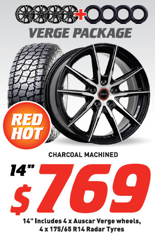 Bob Jane T-Marts 14" wheel - auscar verge package offer
