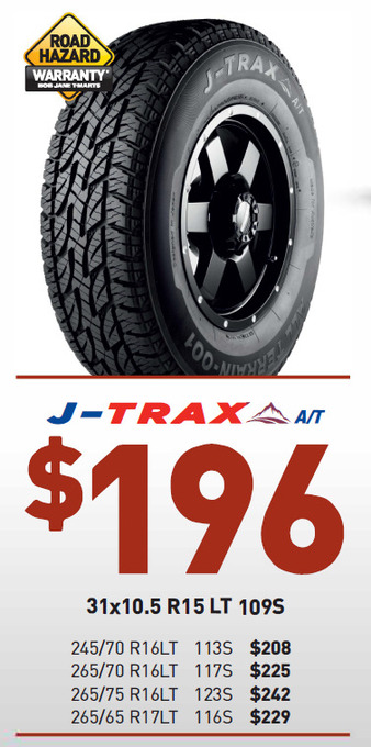 Bob Jane T-Marts Tyre - j-trax a/t offer