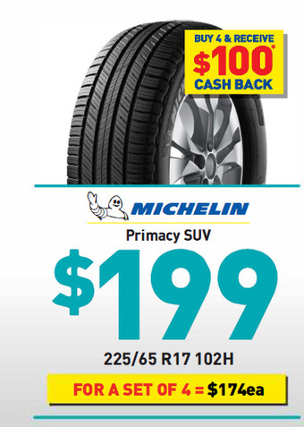 Bob Jane T-Marts Tyre - michelin primacy suv offer