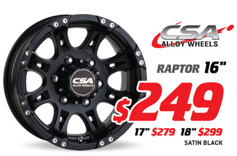 Bob Jane T-Marts 16" wheel - csa raptor offer