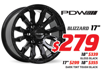 Bob Jane T-Marts 18" wheel - pdw blizzard offer