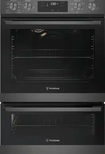 Westinghouse 60cm built-in multifunction pyrolytic steam double oven with airfry