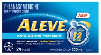 Superpharmacy Aleve 12 hour long lasting pain relief 24 tablets offer