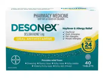 Superpharmacy Desonex desloratadine 5mg 40 tablets offer