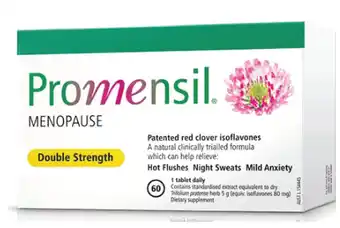 Promensil menopause double strength 60 tablets