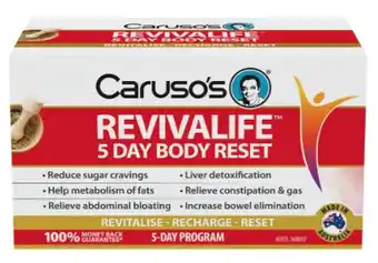 Superpharmacy Carusos revivalife 5 day reset kit offer