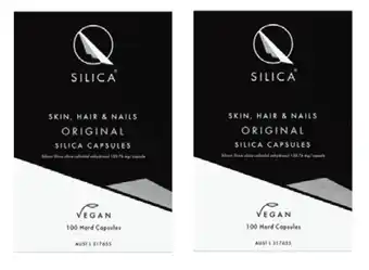 Qsilica skin hair & nails original 100 vegan capsules
