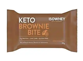 Isowhey keto brownie bite chocolate 33g