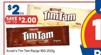 Foodland Arnott's Tim Tam Range 160-200g offer