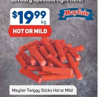 Foodland Mayfair Twiggy Sticks Hot or Mild offer