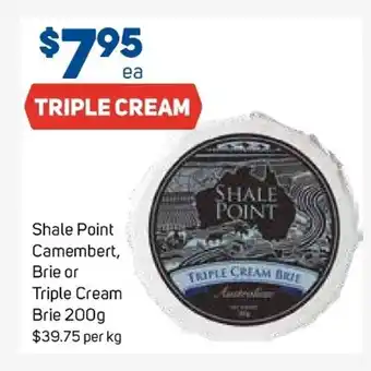 Foodland Shale Point Camembert, Brie or Triple Cream Brie 200g offer