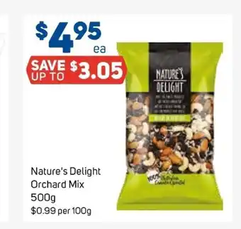 Foodland Nature's Delight Orchard Mix 500g offer