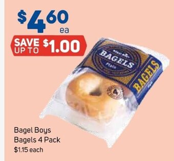 Foodland Bagel Boys Bagels 4 Pack offer