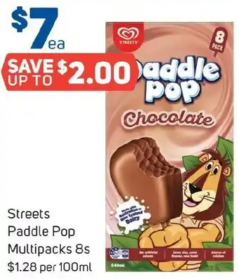Foodland Streets Paddle Pop Multipacks 8s offer