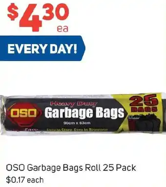 Foodland OSO Garbage Bags Roll 25 Pack offer
