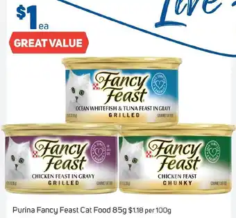 Foodland Purina Fancy Feast Cat Food 85g offer