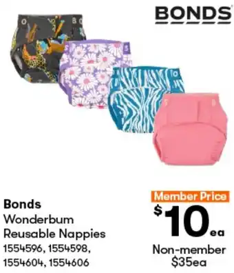 Bonds Wonderbum Reusable Nappies