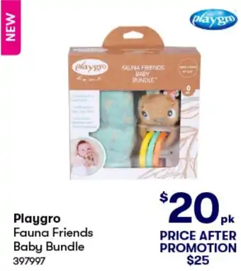 BIG W Playgro Fauna Friends Baby Bundle offer