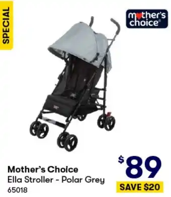 Mother's Choice Ella Stroller - Polar Grey