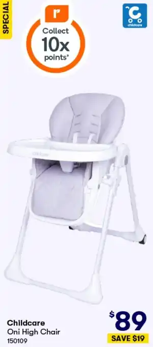 BIG W Childcare Oni High Chair offer