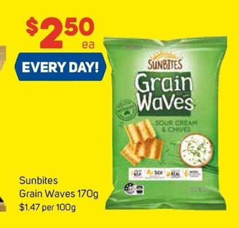 Foodland Sunbites Grain Waves 170g offer
