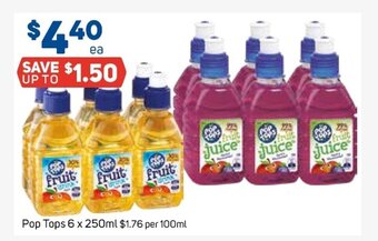 Foodland Pop Tops 6x250ml offer