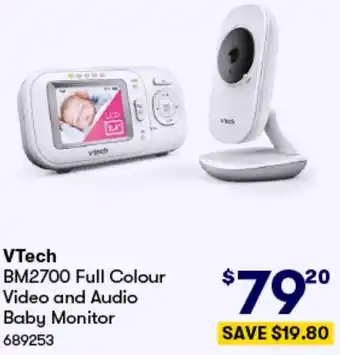 VTech BM2700 Full Colour Video and Audio Baby Monitor