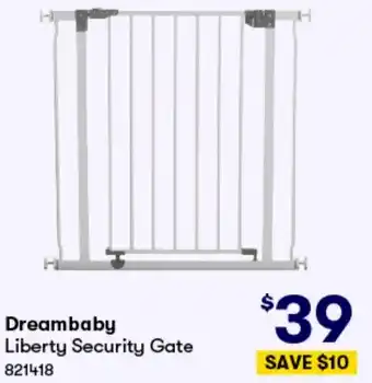 BIG W Dreambaby Liberty Security Gate offer