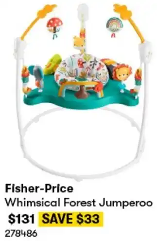 BIG W Fisher-Price Whimsical Forest Jumperoo offer