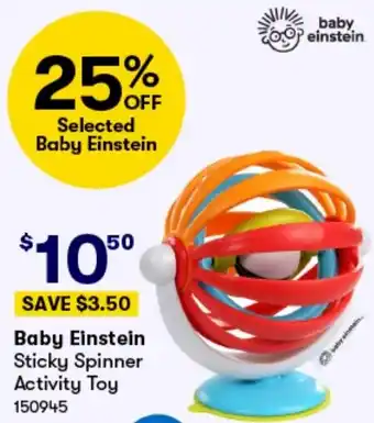 Baby Einstein Sticky Spinner Activity Toy