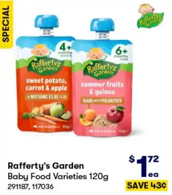 Rafferty's Garden Baby Food Varieties 120g