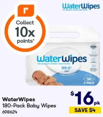 BIG W WaterWipes 180-Pack Baby Wipes offer