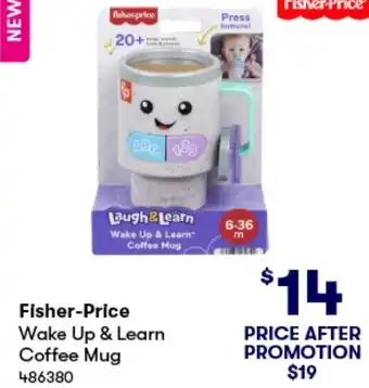 BIG W Fisher-Price Wake Up & Learn Coffee Mug offer