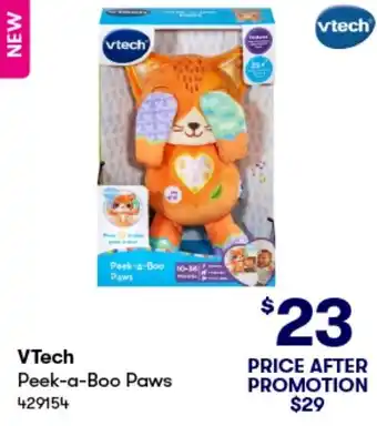 BIG W VTech Peek-a-Boo Paws offer