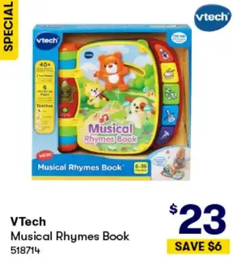 BIG W VTech Musical Rhymes Book offer