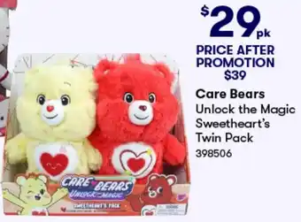BIG W Care Bears Unlock the Magic Sweetheart's Twin Pack offer