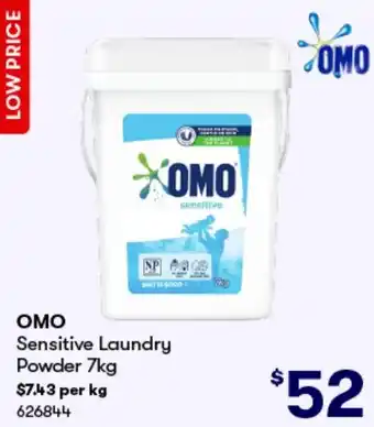 BIG W OMO Sensitive Laundry Powder 7kg offer