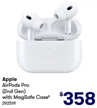 BIG W Apple AirPods Pro (2nd Gen) with MagSafe Case offer