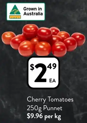 Foodworks Cherry Tomatoes 250g Punnet offer