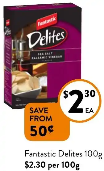 Foodworks Fantastic Delites 100g offer