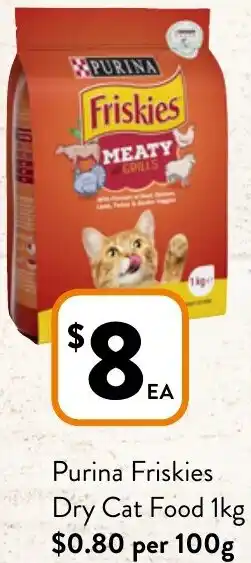 Foodworks Purina Friskies Dry Cat Food 1kg offer