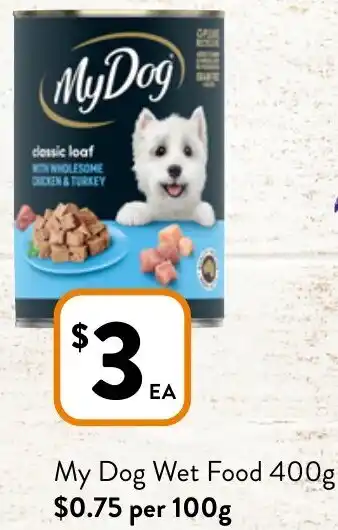 Foodworks My Dog Wet Food 400g offer