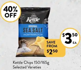 Foodworks Kettle Chips 150/165g offer