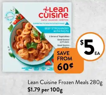 Foodworks Lean Cuisine Frozen Meals 280g offer