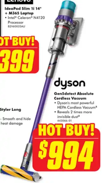 The Good Guys Gen5detect Absolute Cordless Vacuum offer