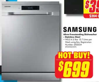 SAMSUNG 60cm Freestanding Dishwasher