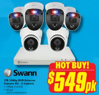 Swann 1TB 1080p DVR Enforcer Camera Kit - 6 Camera