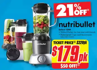 The Good Guys nutribullet Select 1200 offer
