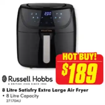 The Good Guys 8 Litre Satisfry Extra Large Air Fryer offer